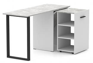 Стіл-трансформер Hobana-Jambo (Білий та Ательє світлий) ТМ Knap Knap, фото 3