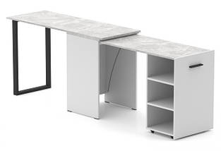 Стіл-трансформер Hobana-Jambo (Білий та Ательє світлий) ТМ Knap Knap, фото 4