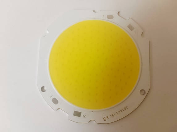 Світлодіод круглий COB 50w 30-34v 1500mA 4000-4200К 70/58 мм код.59325, фото 1