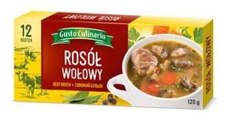 Бульйонні Кубики яловичі Gusto Culinario Rosol Wolowy 120 г Польща
