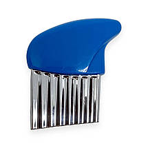 Ніж для фігурної нарізки сиру і овочів MagicKitchen з кольоровою ручкою синій, фото 2