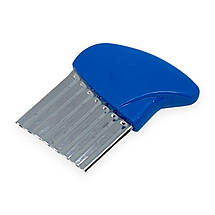 Ніж для фігурної нарізки сиру і овочів MagicKitchen з кольоровою ручкою синій, фото 3