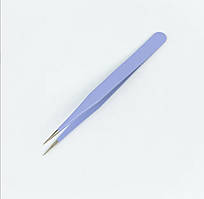 Прямий пінцет з гострим кінчиком для нарощування вій Фіолетовий А-3