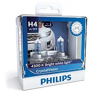 Комплект ламп Philips H4 12V 60/55W CRISTALVISION
