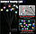 Світильник на сонячній батареї для саду Світлячок на 10 лампочок Колір світла Різнокольоровий, фото 8