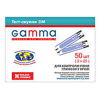 Тест-смужки для глюкометра GAMMA DM (Гамма ДМ) флакон 50 шт