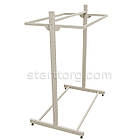 Дуга L9-8315, кв.15х30мм, L 900мм (0.8мм), біла. Торгова дуга - кронштейн для одягу, Вішало для торгових стійок-опор у магазин, фото 5