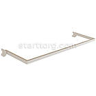 Дуга L9-8315, кв.15х30мм, L 900мм (0.8мм), біла. Торгова дуга - кронштейн для одягу, Вішало для торгових стійок-опор у магазин, фото 2