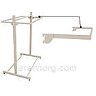 Дуга L10-8315, кв.15х30мм, L 1000мм (0.8мм), біла. Торговельні аксесуари для стійок, стелажів, рейлів у магазин одягу, фото 4