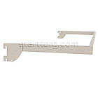 Дуга L9-8315, кв.15х30мм, L 900мм (0.8мм), біла. Торгова дуга - кронштейн для одягу, Вішало для торгових стійок-опор у магазин, фото 4