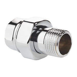 Згін американка (хром) 3/4" прямий KOER KR.341.CHR