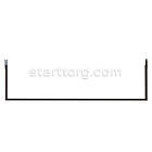 Дуга L6-8315, кв.15х30мм, L 600мм (0.8мм), чорна. Фурнітура для торгових стелажів та стійок вішалок для одягу, фото 6