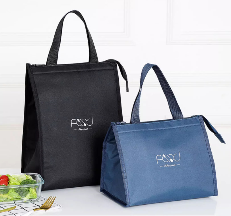 Термосумка для зберігання й перенесення ланчбоксів із їжею, з термопідкладкою, фото 1