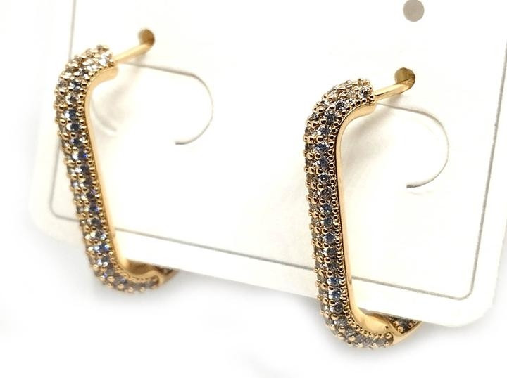 Сережки жіночі зі стразами XuPing, фото 1