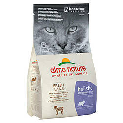 Almo Nature Holistic Cat — Сухий корм для дорослих кішок із чутливим травленням з ягням 400 гр