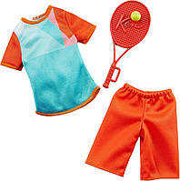 Одежда для кена форма для тенниса и ракетка Barbie Clothes - Career Outfits for Ken Doll, Tennis Player Unif