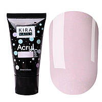 Акригель KIRA NAILS ACRYL GEL GLITTER PINK, 30 Г