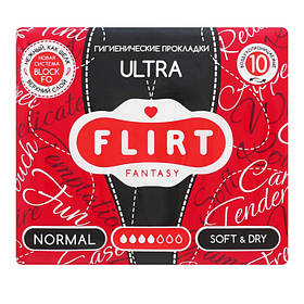 Прокладки гігієнічні для критичних днів Fantasy FLIRT ultra - soft & dry 4 кр, 10 шт. (3800213300020)
