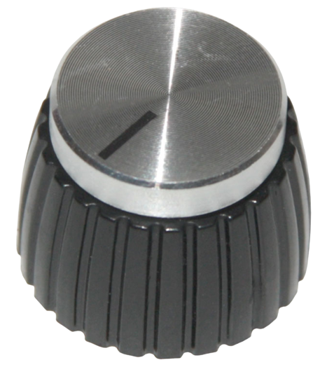 Ручка на вісь 6мм Зірка MARSHALL STYLE KNOB,SILVER 6*18T