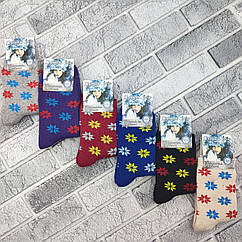 Шкарпетки жіночі високі зимові з махрою р.36-40 зірочки асорті ДУКАТ 30038183