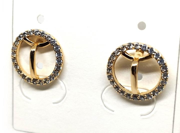 Жіночі сережки зі стразами XuPing, фото 1