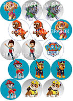 Щенячий патруль 009 друк на вафельному папері