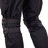Наколінники та налокітники тактичні з ударостійкого пластику TY-7495-2 чорний, фото 5
