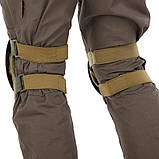 Наколінники та налокітники тактичні з ударостійкого пластику TY-5704-3 олива, фото 4