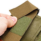 Наколінники та налокітники тактичні з ударостійкого пластику TY-5704-3 олива, фото 8