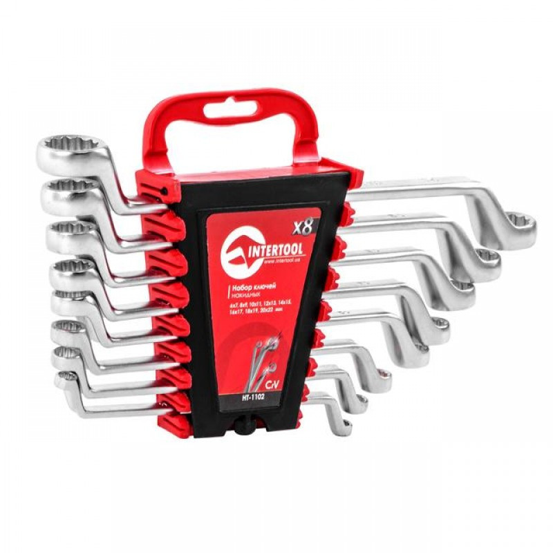 Набір накидних ключів 8ед 6-22мм Intertool HT-1102