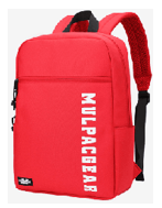 Рюкзак 2від., 2карм. 15,5" червоний №KB-20822-red