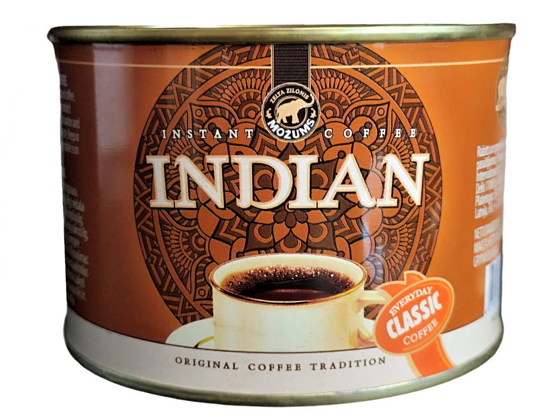 Розчинна міцна кава Mozums Indian 90 грамів у жерстяній банці, фото 1