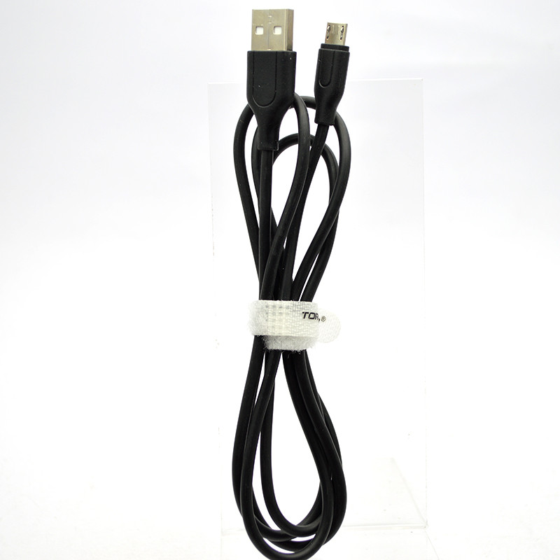 Кабель Tornado C1 Micro USB 2.4A 1.2M Black, фото 2
