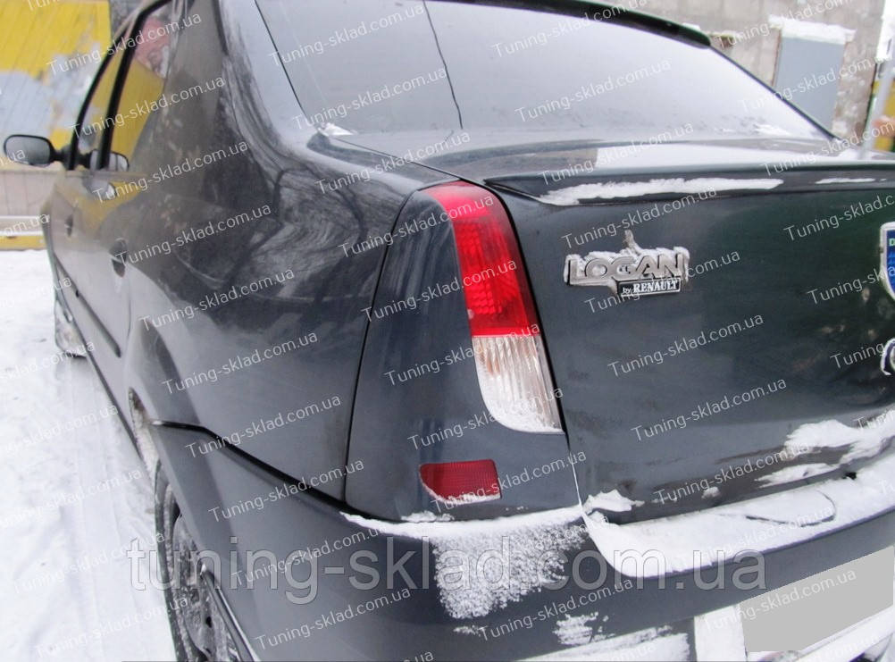Вії на Рено Логан 1 (накладки на задні фари Renault Logan 1), фото 1