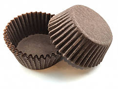 Тарталетки (капсули) паперові для кексів, капкейків коричневі 40*21 мм 1000 шт.