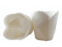 Тарталетки (капсулы) бумажные для кексов, капкейков Лилия Белая
