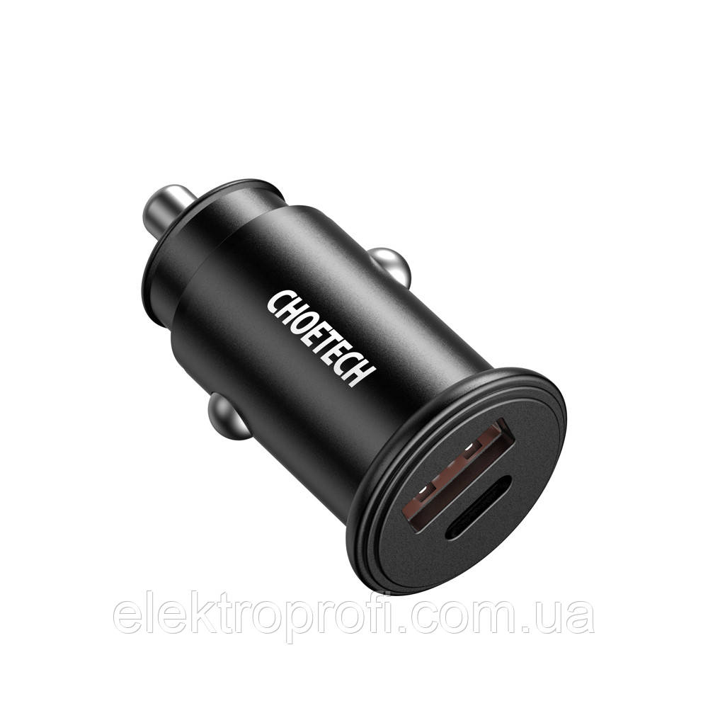 Автомобільний зарядний пристрій Choetech TC0006 PD3.0 30w Fast Car Charger