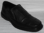 Чоловічі туфлі шкіряні чорні від виробника модель ВОЛ23-16, фото 2