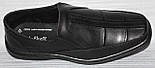 Чоловічі туфлі шкіряні чорні від виробника модель ВОЛ23-16, фото 4
