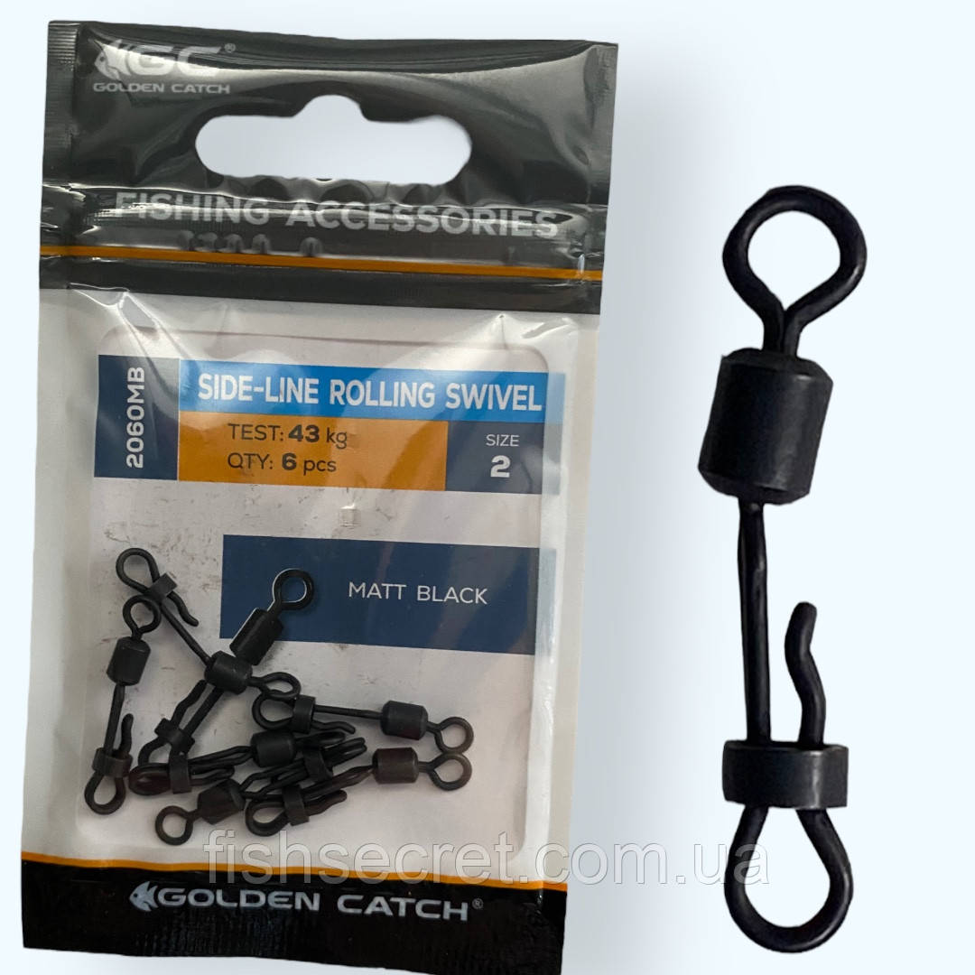 Вертлюг GC Side-Line Rolling Swivel 2060 MB №2, 6шт.