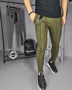 Штани чоловічі весна-осінь стильні укорочені хакі Gro