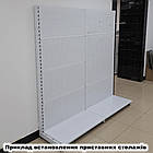 Стенд перфорований 2350х950 мм, приставний стелаж Рістел, торговий стелаж з перфорацією, перфорована вітрина торгова, стійка, фото 9