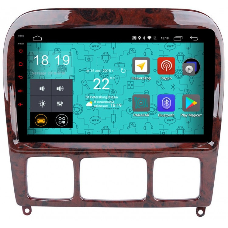 Штатна магнітола андроїд BENZ S-W220 2002-5, Автомагінтола 2 дин 2/32, штатний головний пристрій мерседес, фото 1