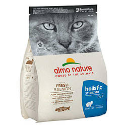 Almo Nature (Альмо Натюр) Holistic Cat — Сухий корм для стерилізованих кішок зі свіжим лососем 2 кг