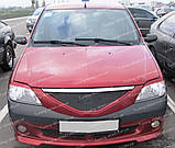 Вії Рено Логан 1 (накладки на передні фари Renault Logan 1), фото 4