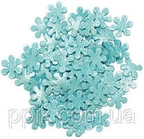 Посипка Сніжинки блакитні 50 грамів