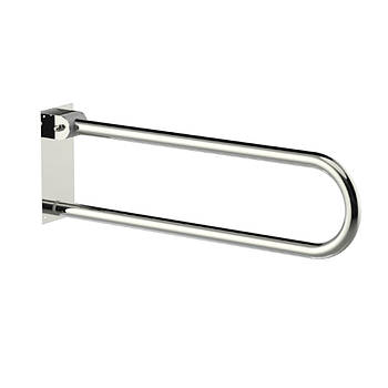 Поручень відкидний туалетний для інвалідів 73х23х11 см, нержавіюча сталь, Sanpreis