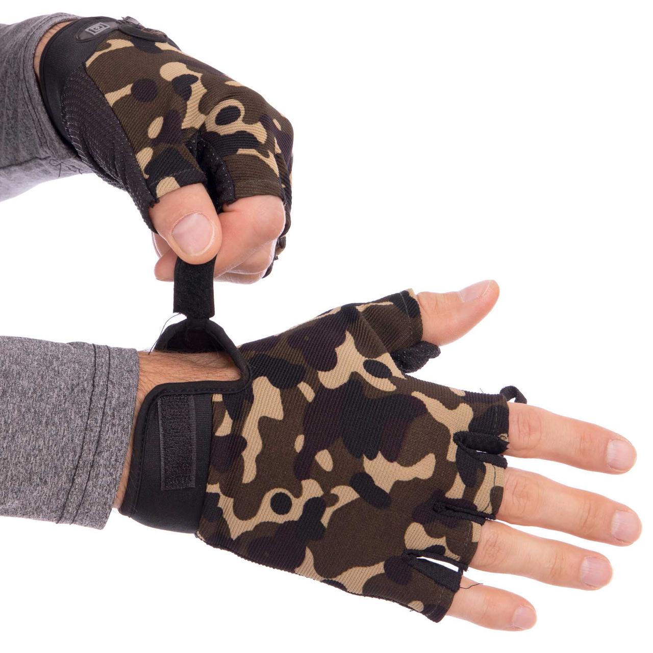 Тактичні рукавички без пальців 5.11 BC-4379-3 (M-XL, камуфляж Multicam)