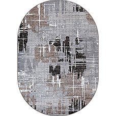 Килим 2х4 овал сіра абстракція Mira 24037/123о, фото 2