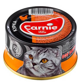 Вологий корм для котів Carnie Паштет м'ясний, з куркою 90 г